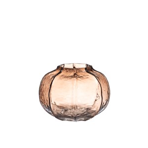 Vaza stiklinė D19,5xH15 cm rudos spalvos 4Living 650918