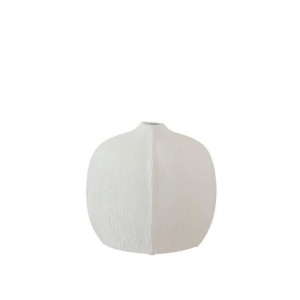 Vaza keramikinė 21,5x21,5 cm baltos sp.