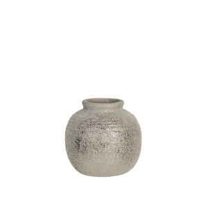 Vaza pilka apvali keramikinė 8x8 cm Clayre