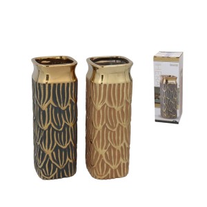 Vaza keramikinė (mix 2) 10x10x30 cm 8445393420738