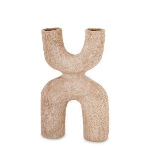 Vaza keramikinė smėlio spl. Etno 30x19x7 cm