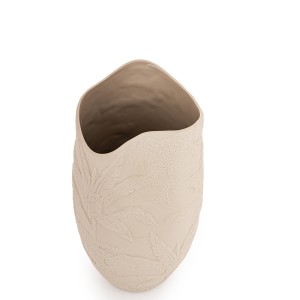 Vaza porcelianinė smėlio spl. 26x13x12 cm