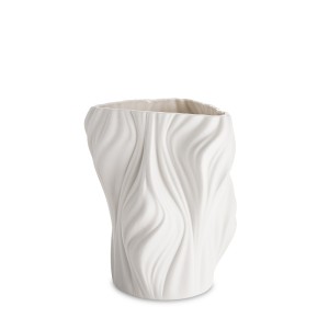 Vaza porcelianinė balta 20,5x16,5x16,5 cm