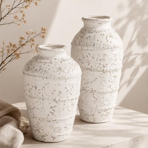 Vaza keramikinė balta 44x18x18 cm 183280