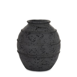 Vaza keramikinė juoda 32x26x26 cm 183296