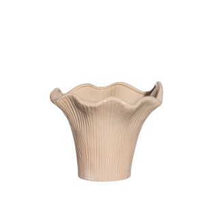 Vaza keramikinė D17,5xH15 cm kreminės spalvos 4Living 649696