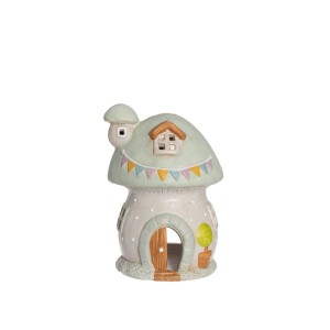 Žvakidė keramikinė Grybukas 13x13x18,5 cm 4Living 645531