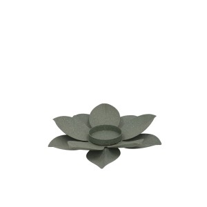 Žvakidė metalinė Gėlė 17x17x4 cm žalia (mix 3) 8445393433981