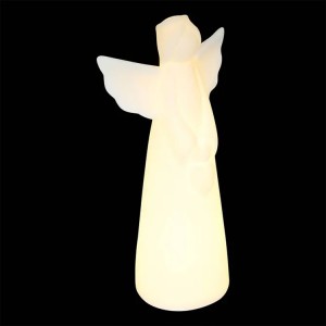Figūrėlė Angelas keramikinė su LED apšvietimu 10x6x20 cm Atmosphera 222437 KLD