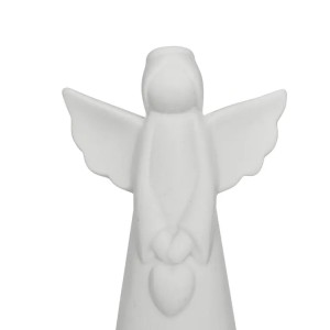 Figūrėlė Angelas keramikinė su LED apšvietimu 10x6x20 cm Atmosphera 222437 KLD