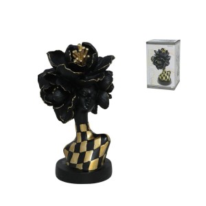 Figūrėlė Moteris su gėle aukso sp. 14.5x14.5x26.5 cm MARCINA 8445393576275