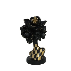 Figūrėlė Moteris su gėle aukso sp. 14.5x14.5x26.5 cm MARCINA 8445393576275