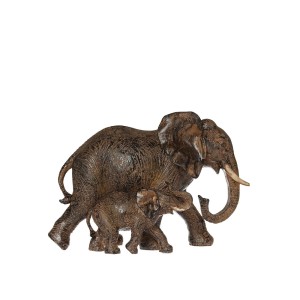 Figūrėlė Drambliai polirezininė 12x22,5x15,5 cm Atmosphera 120769