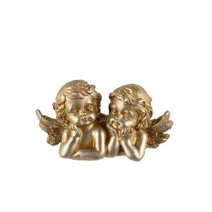 Figūrėlė Angelai 10x4x6 cm polirezininė, aukso spalvos Winteria 637197