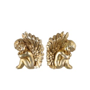 Figūrėlė Angelas 6,5x5x8 cm polirezininė, aukso spalvos (mix) Winteria 637198