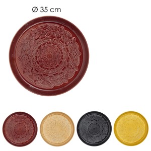 Padėklas metalinis įv. spalvų D35 cm Home Deco KA0203