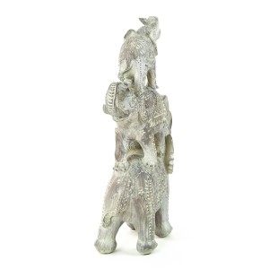 Figūrėlė Drambliai rusvos spalvos 18x6x31,5 cm polirezininiai Atmosphera 203961