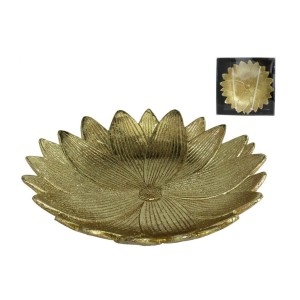 Padėklas dekoratyvinis 20x20x4 cm Lapai, aukso sp. 8445393042916