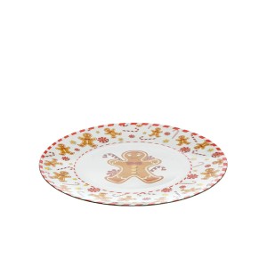 Polėkštė plastikinė su sausainiuko piešiniu D33xH1,3 cm Atmosphera 199214 KLD