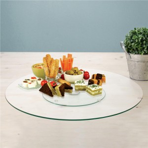 Padėklas stiklinis sukamas D45 cm Home Deco KA1741
