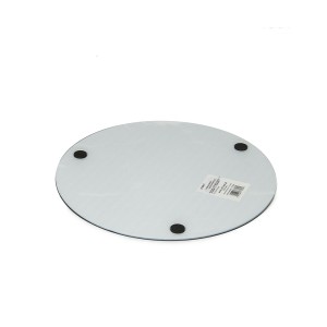 Padėklas stiklinis juodo marmuro spl. 30x30 cm 177627