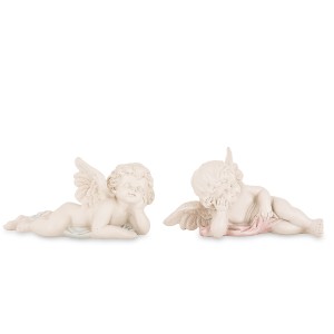 Figūrėlė Angelas polirezin. baltas 7,5x15x7,5  7,5x14x8,5 cm (mix) 175594