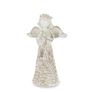 Figūrėlė Angelas pilkas polirezininis 29,5x19x10 cm