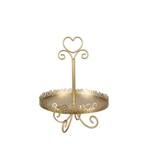 Padėklas metalinis aukso spl. 30x40 cm Clayre