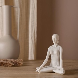 Figūrėlė moteris praktikuojanti jogą 13x9x9 cm 63251 Serenity Widdop