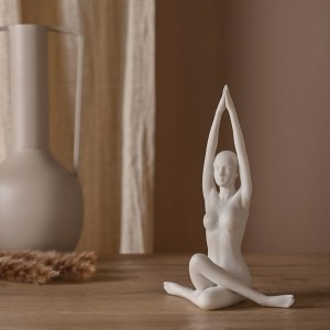 Figūrėlė moteris praktikuojanti jogą 18x7x9 cm 63252 Serenity Widdop