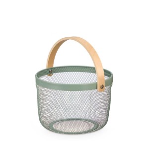 Krepšelis metalinis 27x28x20 cm mėtinės sp. Kinvara 10861