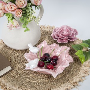 Dekoratyvinė lėkštelė keramikinė Paukštelis 17x18x6 cm