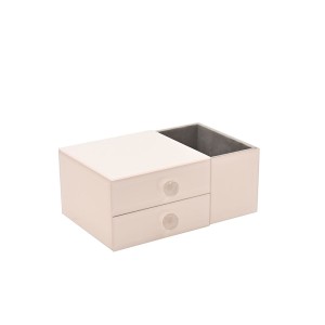 Dėžutė papuošalams stiklinė kreminės spalvos 4x21x14.5 cm SP3514 Sophia Widdop