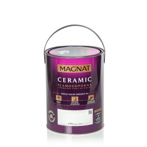 Emulsija MAGNAT Ceramic C45 atspari dėmėms, plaunama, valoma 5 l Balta