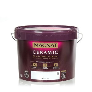 Emulsija MAGNAT Ceramic C45 atspari dėmėms, plaunama, valoma 10 l Balta