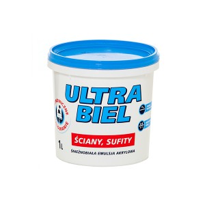 Emulsija ULTRA-BIEL  1 l balta Sniežka (6)