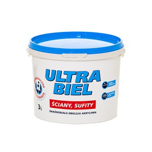 Emulsija ULTRA-BIEL  3 l balta Sniežka (1)