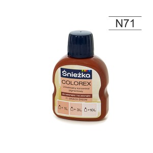 Pigmentas COLOREX N71 riešutas vidutinis 100 ml Sniežka (10)