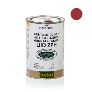Gruntas-emalė LIID ZPH raudonai ruda sp.1 L greito džiūvimo antikorozinis (6)