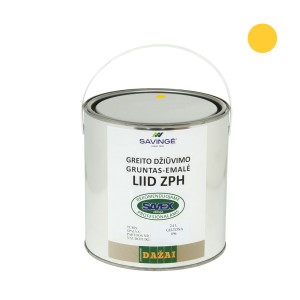 Gruntas-emalė LIID ZPH geltona sp. 2,4 L greito džiūvimo antikorozinis