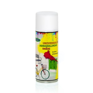 Dažai universalūs aerozoliniai SAVEXSPRAY balti blizgūs 400 ml RAL9010 (12)