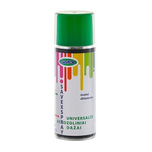 Dažai universalūs aerozoliniai SAVEXSPRAY žali tamsūs 400 ml RAL6029 (12)