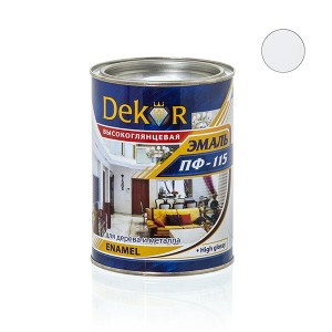 Emalė  PF-115 DEKOR balta matinė 0.8 kg Chimik išpardavimas