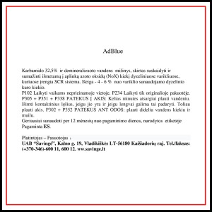 Karbamido tirpalas AdBlue 10 L