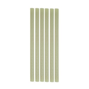 Klijų strypeliai pistoletui 11x200 mm  6 vnt. žali blizgūs HR17680