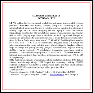 Silikonas universalus ECONOMY LINE 280 ml baltas (15)