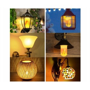 Lemputė liepsnos imitacija E27 9W 250 lm šilta 1800k 15x6 cm 01695