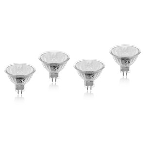Lemputės halogeninės 4 vnt. 12V MR16 40-48W 510lm 3000K GU5.3 DURACELL