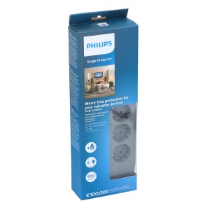 Ilgintuvas elektros 2 m 4 lizdų su įžem. Philips 871258157529