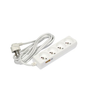 Ilgintuvas elektros 3 m 4 lizdų baltas 72505 Vorel